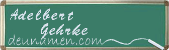 Adelbert Gehrke Visitenkarte